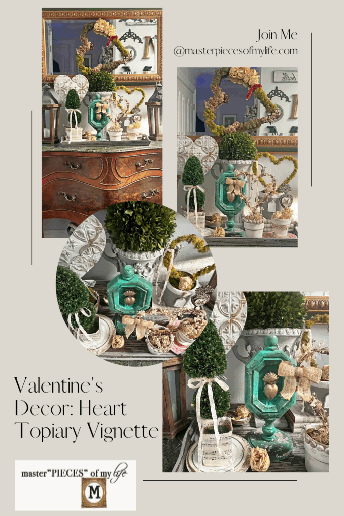 heart topiary vignette Pinterest
