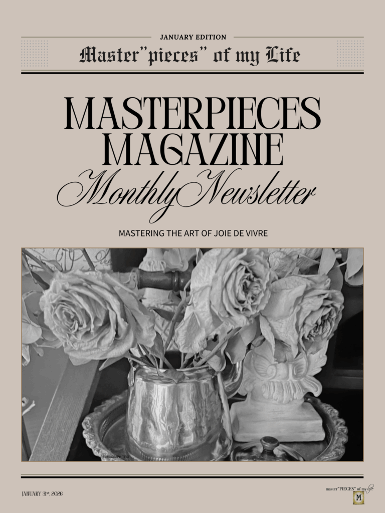 Masterpieces Magazine Monthly Newsletter January 2026