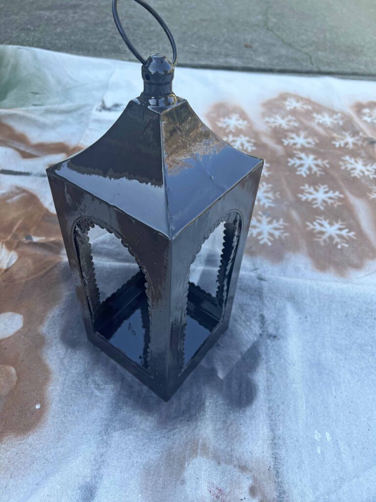 Dollar Tree lantern glow-up inspired by Terrain