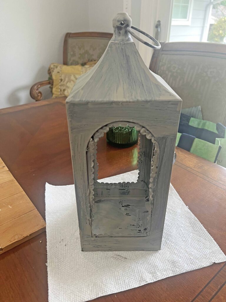 Dollar Tree lantern glow-up inspired by Terrain