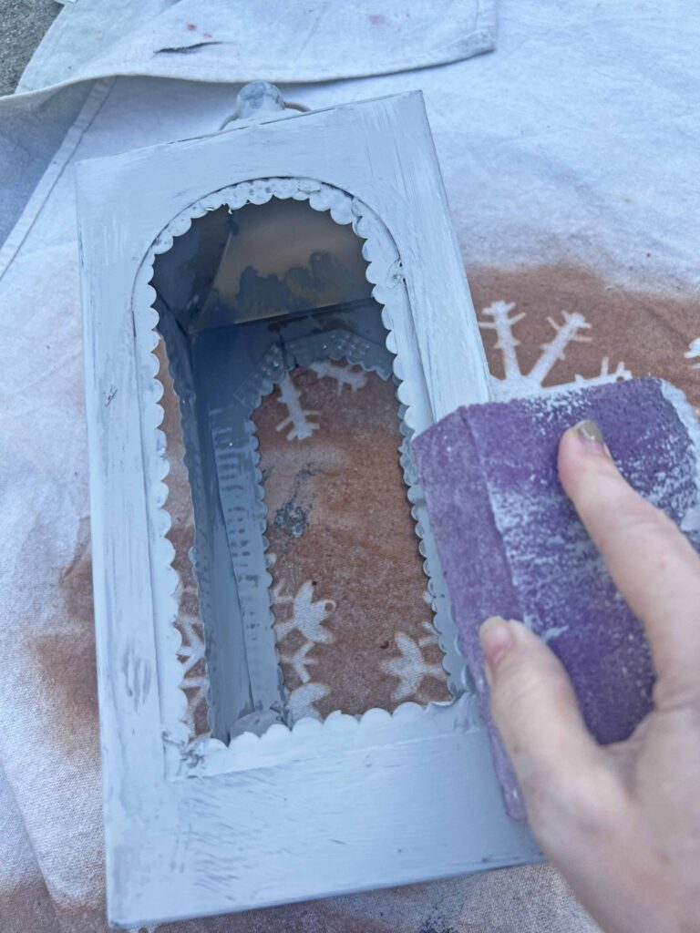 Dollar Tree lantern glow-up inspired by Terrain