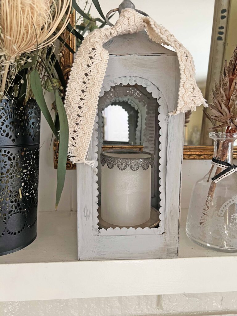 Dollar Tree lantern glow-up inspired by Terrain