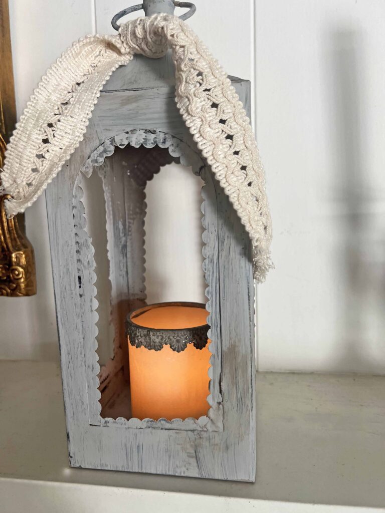 Dollar Tree lantern glow-up inspired by Terrain