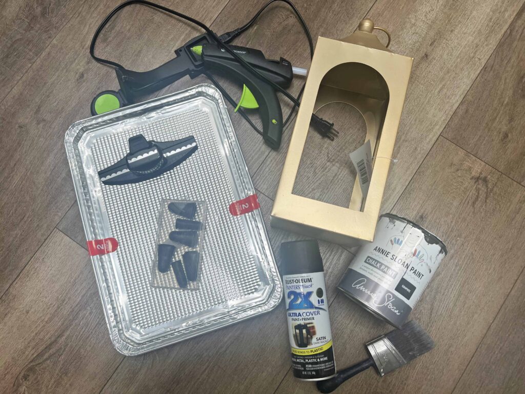 Dollar Tree lantern glow-up inspired by Terrain