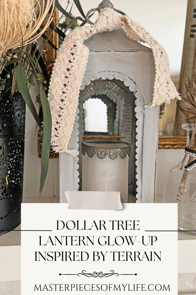 Dollar Tree lantern glow-up inspired by Terrain Pinterest