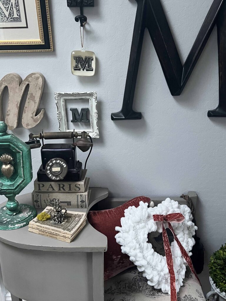 Valentine's Craft: Pearly White Heart Wreath DIY