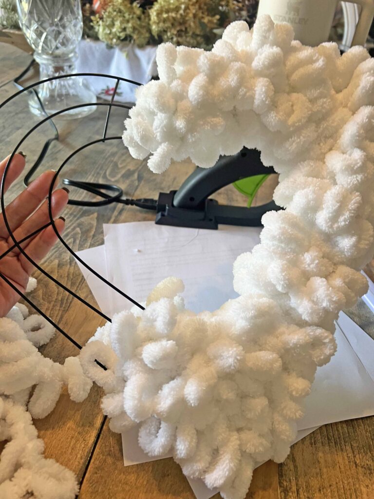 Valentine's Craft: Pearly White Heart Wreath DIY