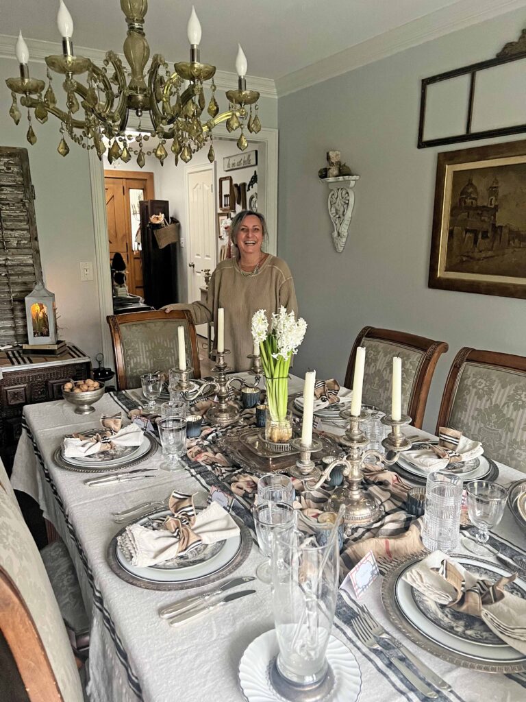 how to set a Burberry inspired table