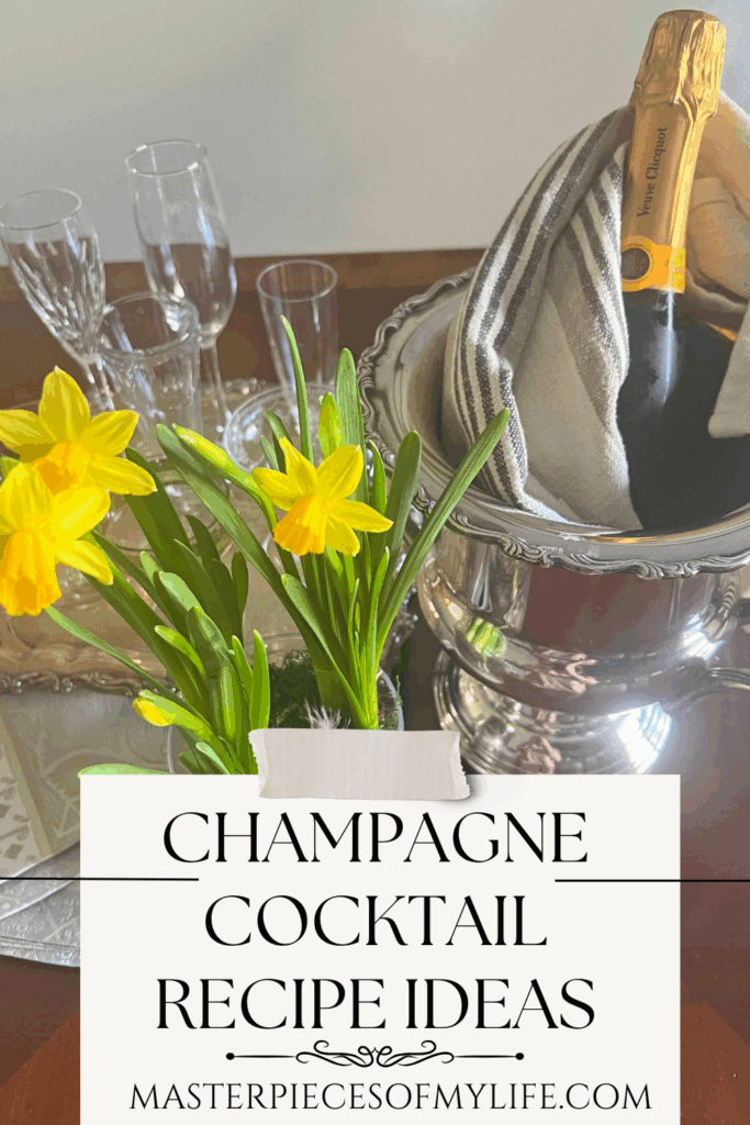 Champagne cocktail recipe ideas Pinterest