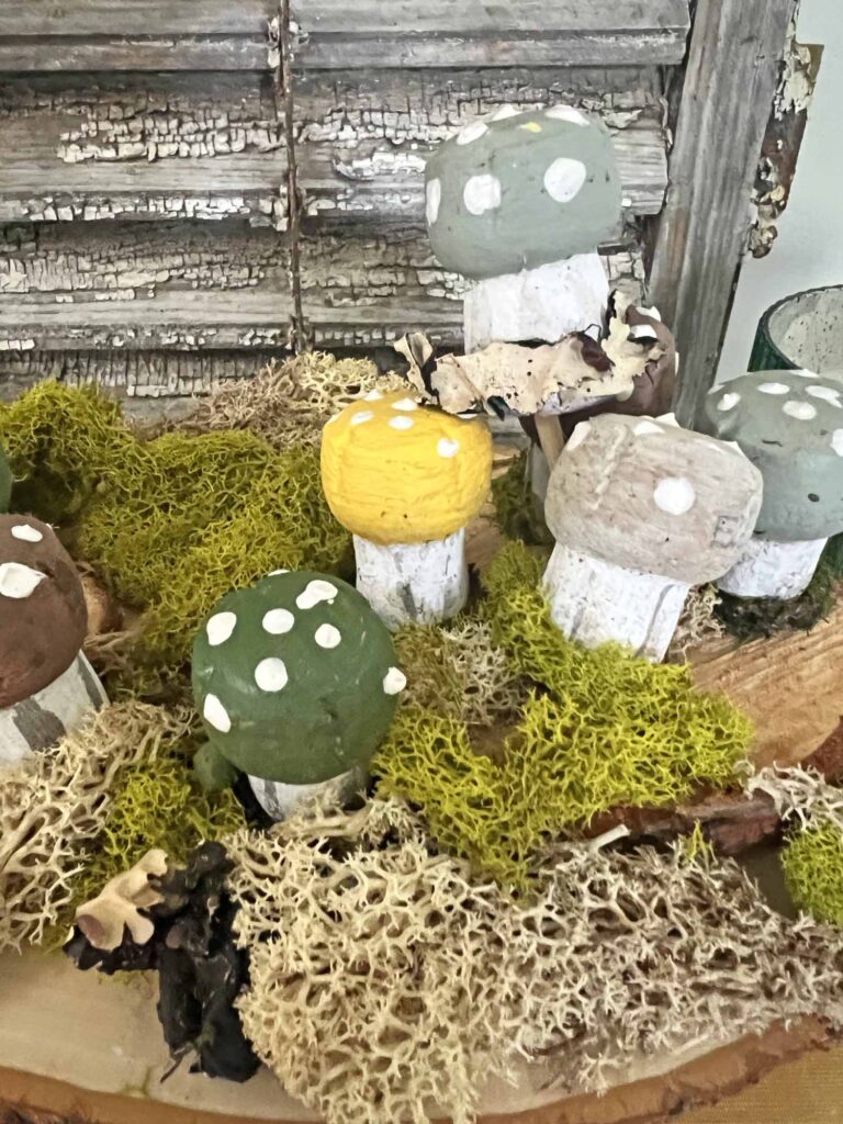 Champagne cork mushroom craft DIY