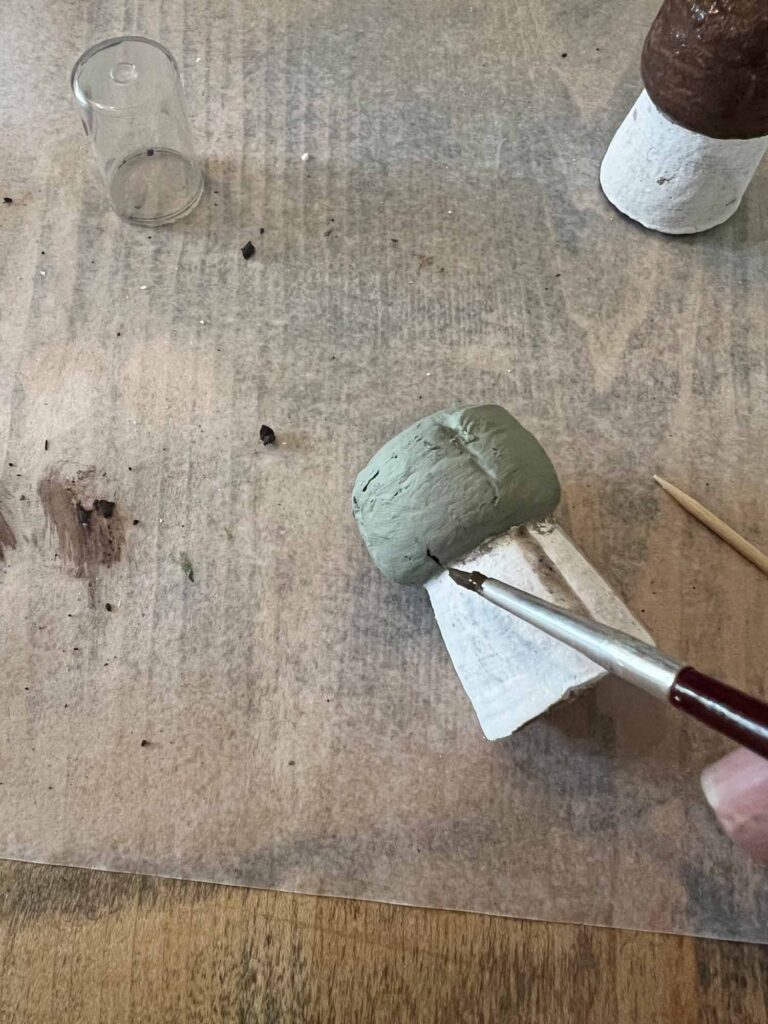 Champagne cork mushroom craft DIY