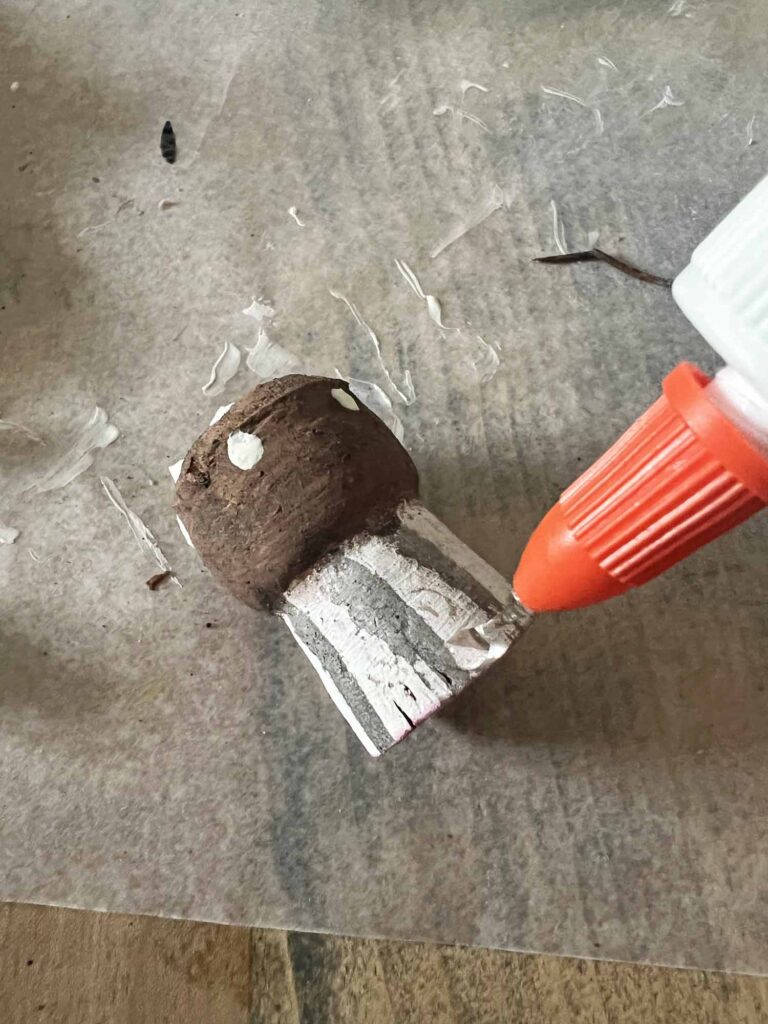 Champagne cork mushroom craft DIY