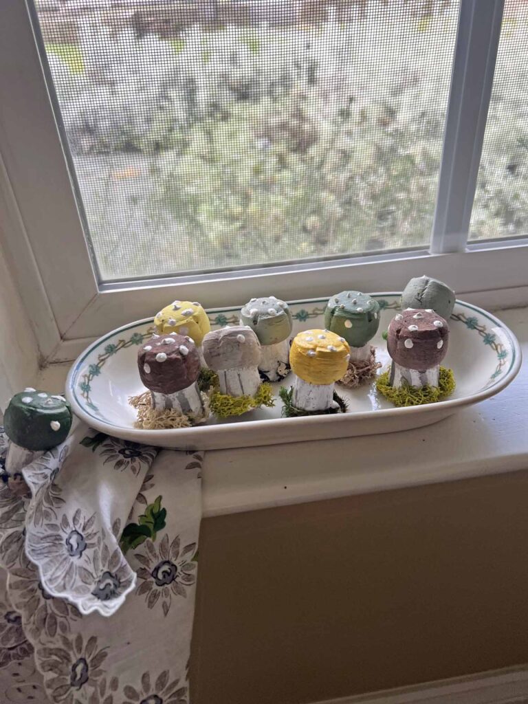 Champagne cork mushroom craft DIY