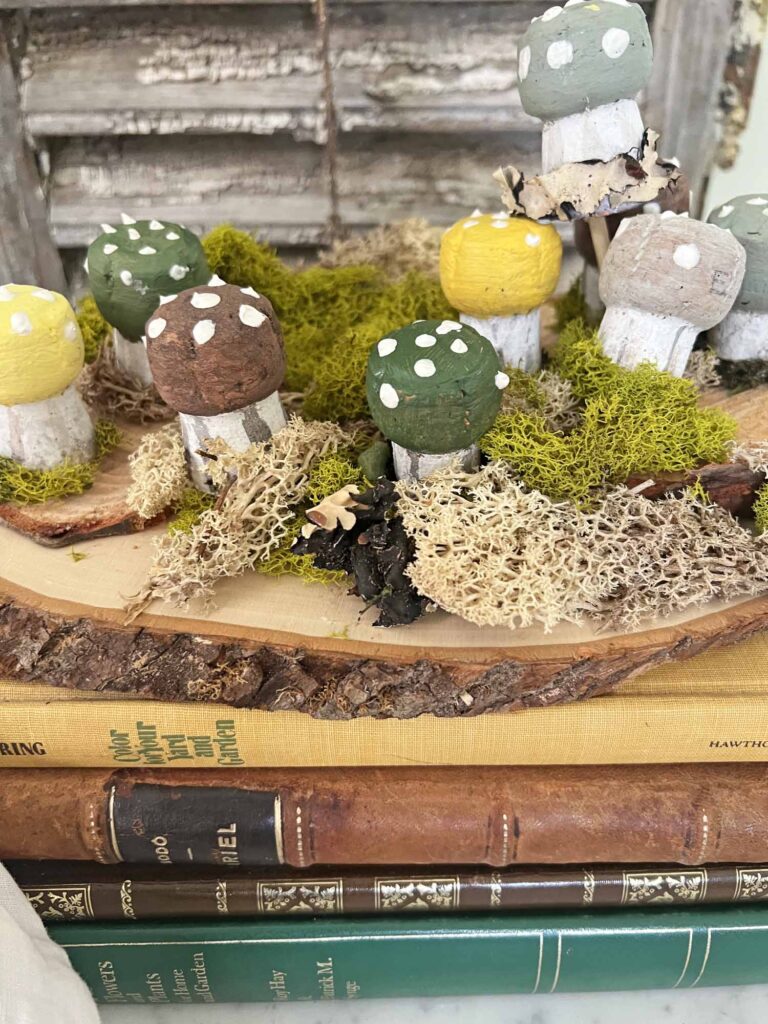 Champagne cork mushroom craft DIY