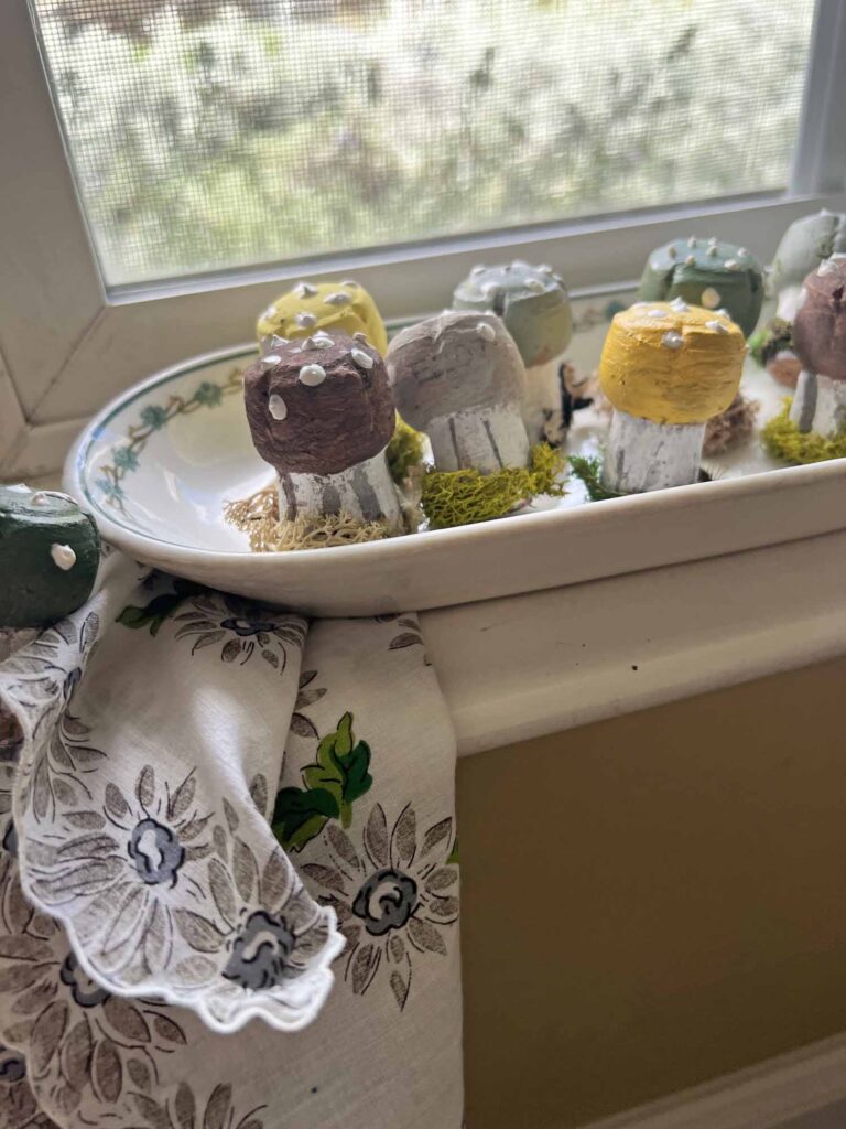 Champagne cork mushroom craft DIY