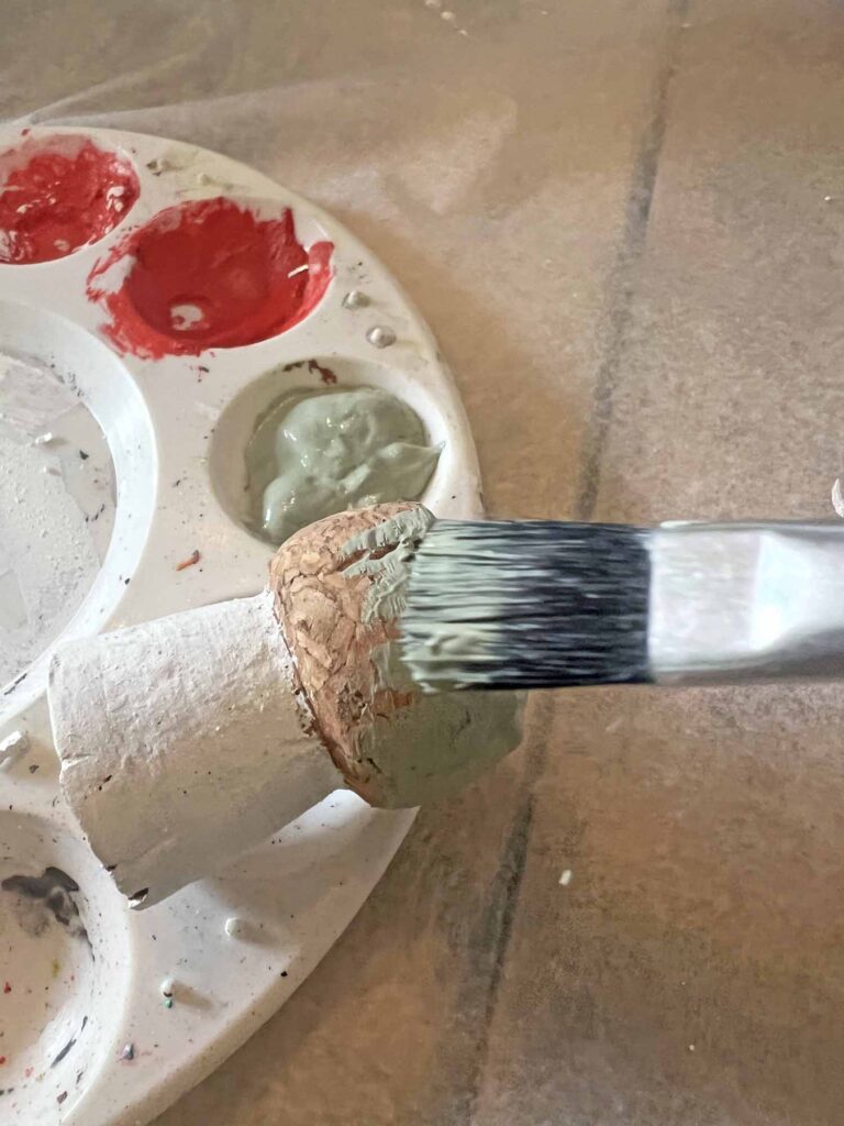 Champagne cork mushroom craft DIY