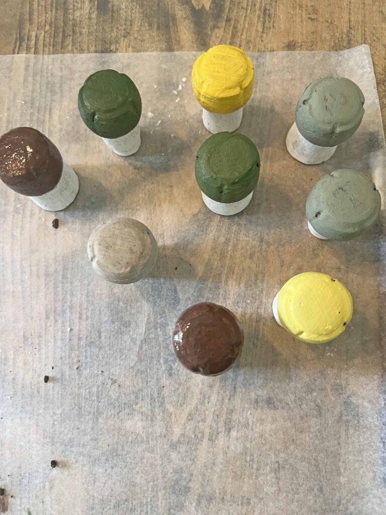 Champagne cork mushroom craft DIY