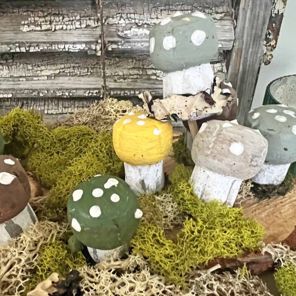 Champagne cork mushroom craft DIY