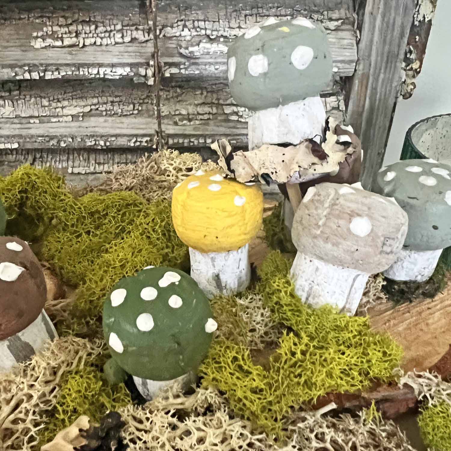 Champagne cork mushroom craft DIY