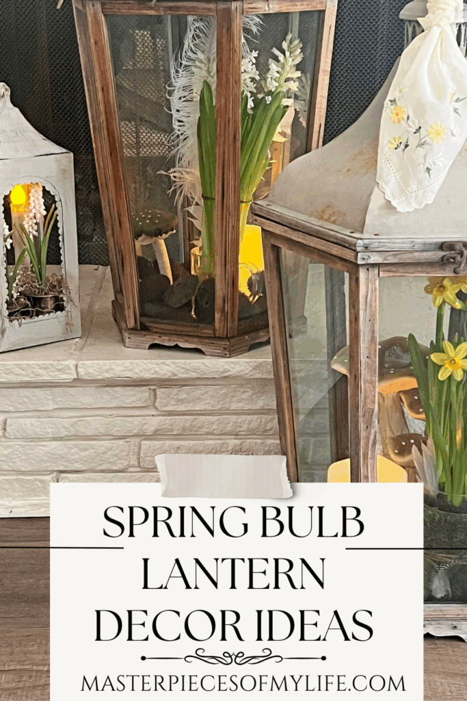 Spring bulb lantern decor ideas Pinterest