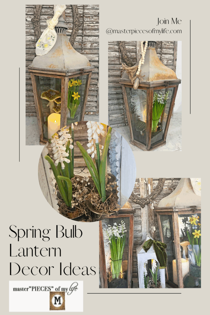 Spring bulb lantern decor ideas Pinterest