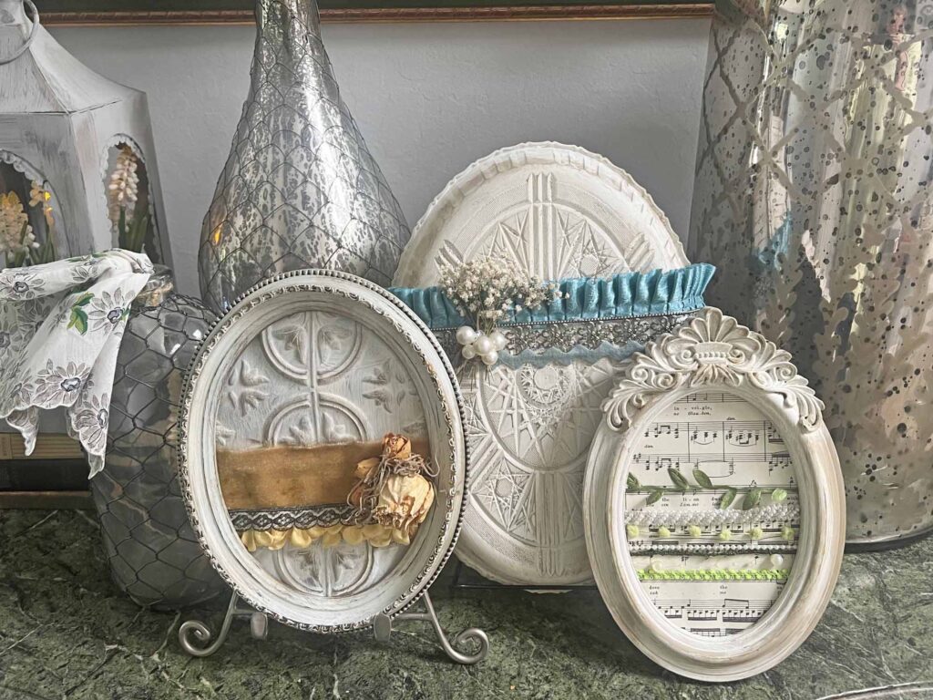 welcoming Easter foyer vignette