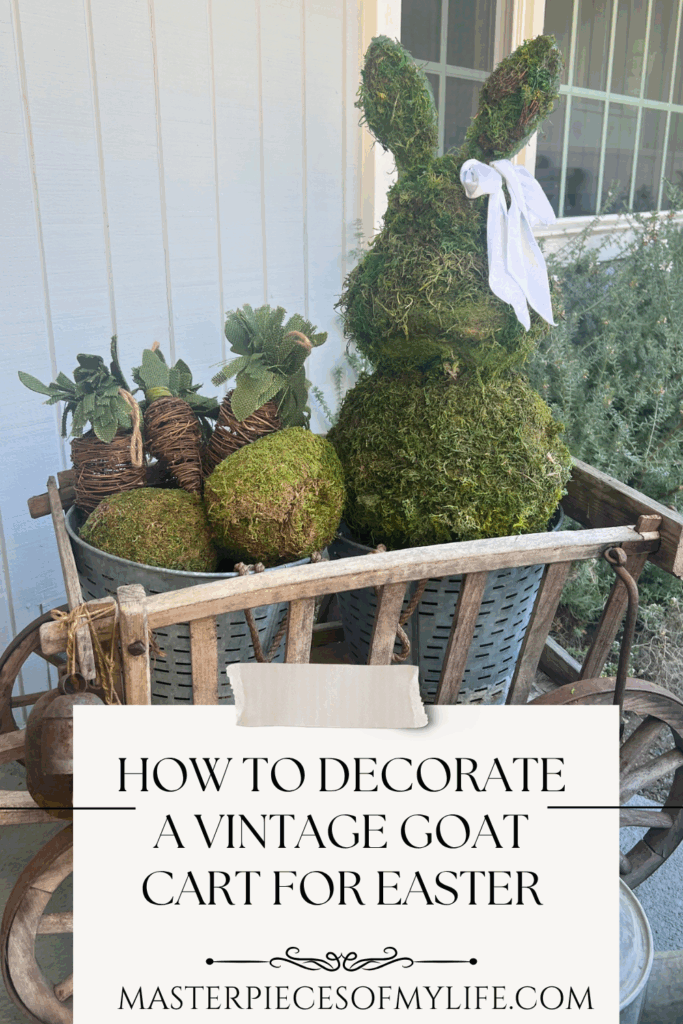 how to decorate a vintage goat cart for Easter Pinterest