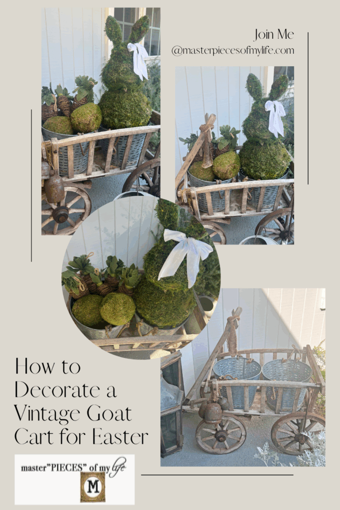 how to decorate a vintage goat cart for Easter Pinterest