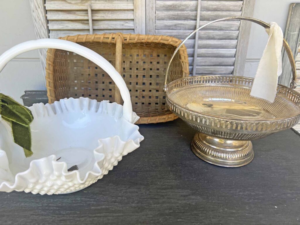 how to style a vintage spring basket