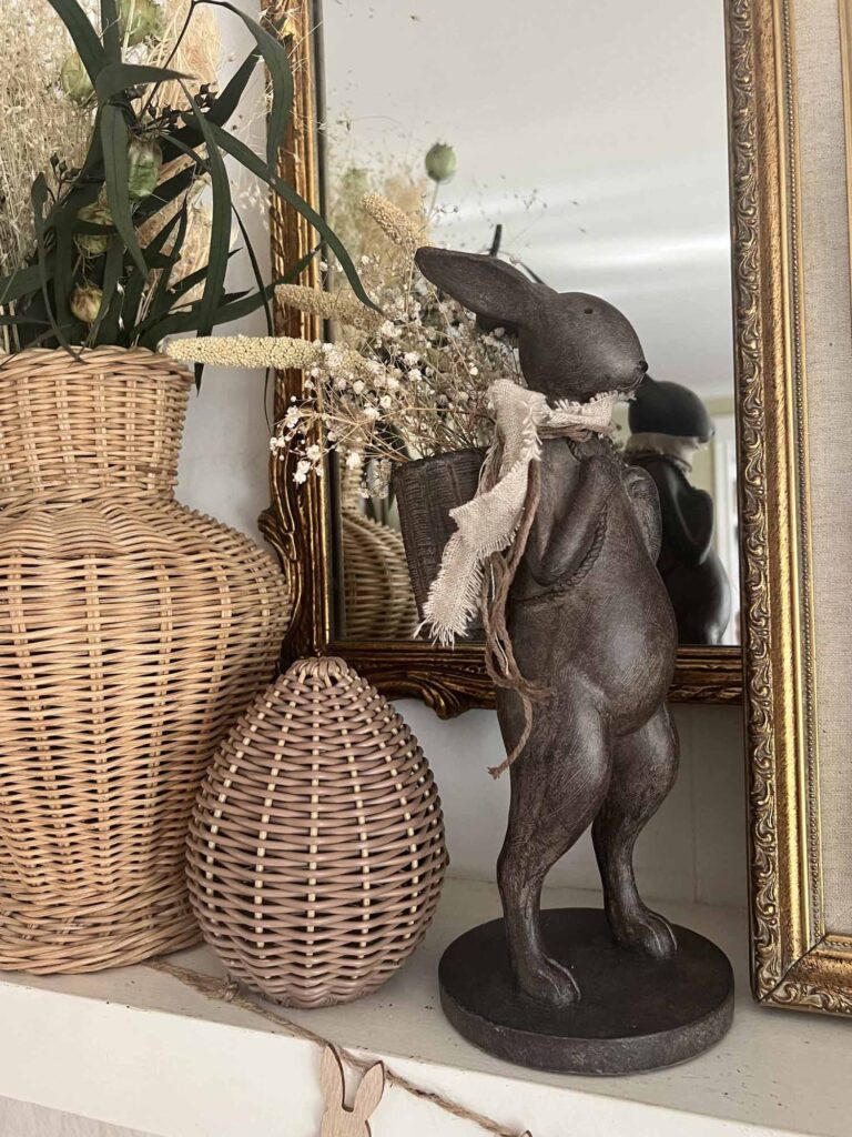 Spring Easter Mantel Decor Styling
