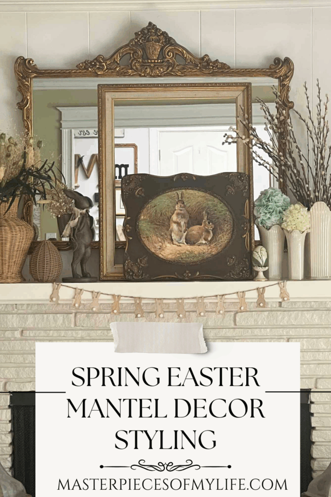 Spring Easter Mantel Decor Styling Pinterest