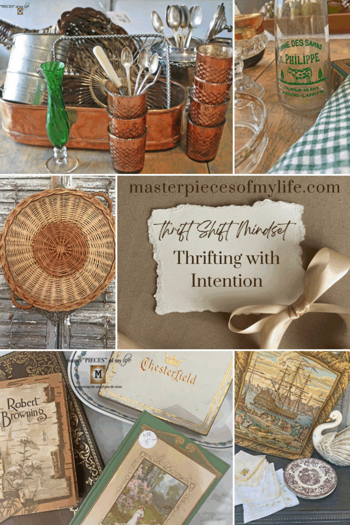 learning to thrift with intention process Pinterest
