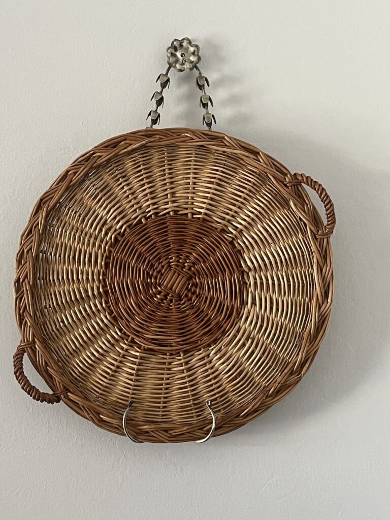 thrifted wall basket learning to thrift with intention