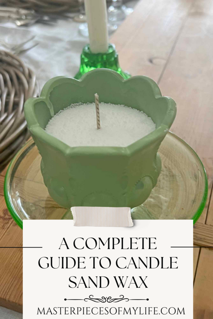 a complete guide to candle sand wax Pinterest