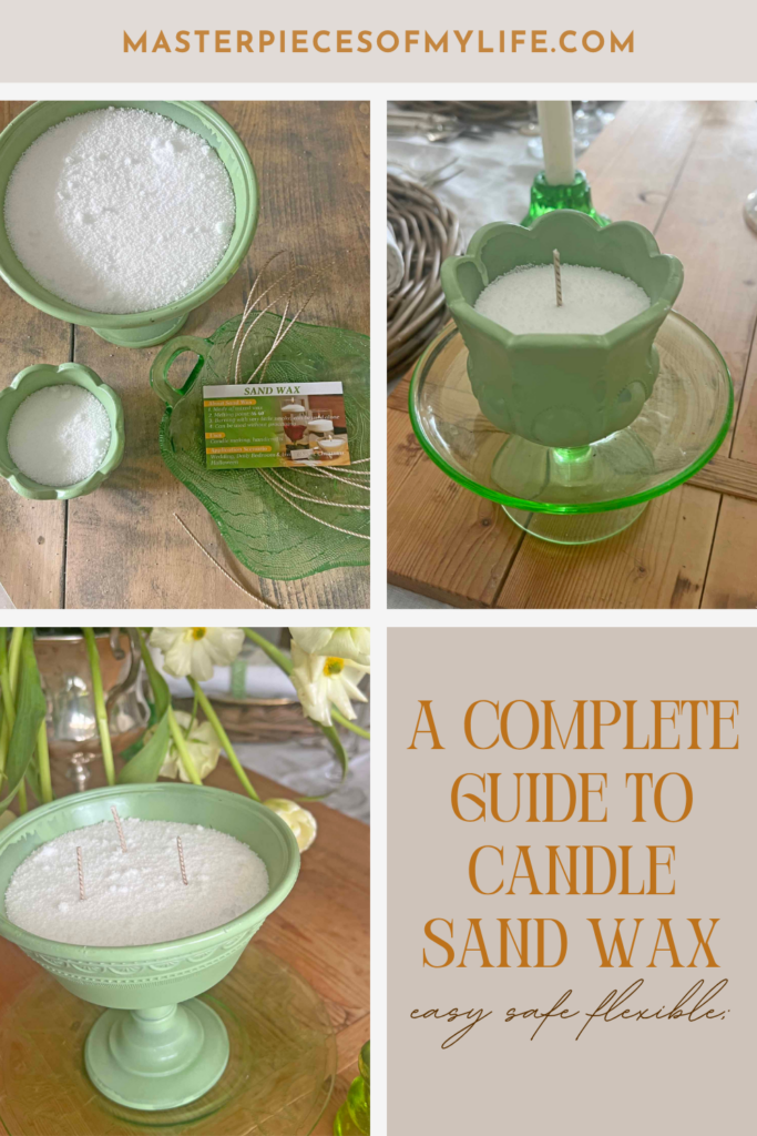 a complete guide to candle sand wax Pinterest