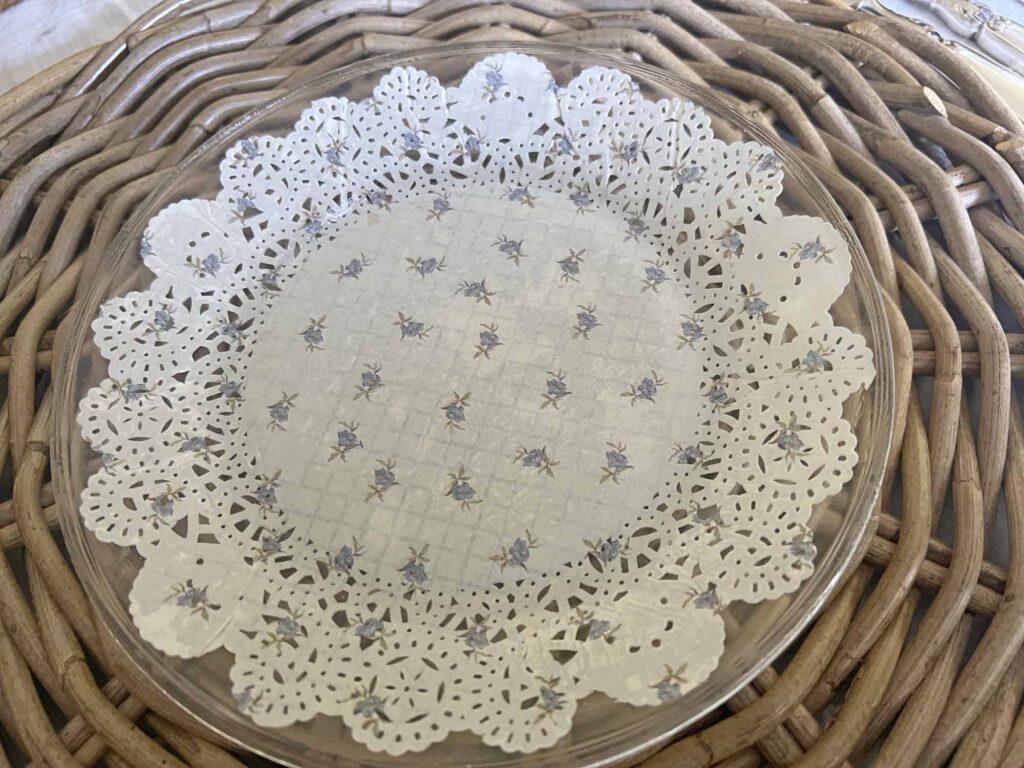 Doily Glass Plate DIY Hack: Terrain inspiration at a fraction of the cost