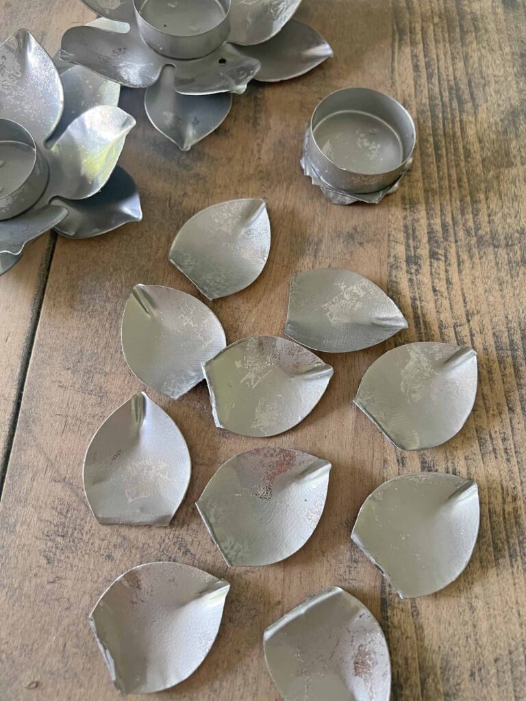 Learn How to Easily DIY the Floral Metal Tole Look: Anthropologie Inspired - leaves