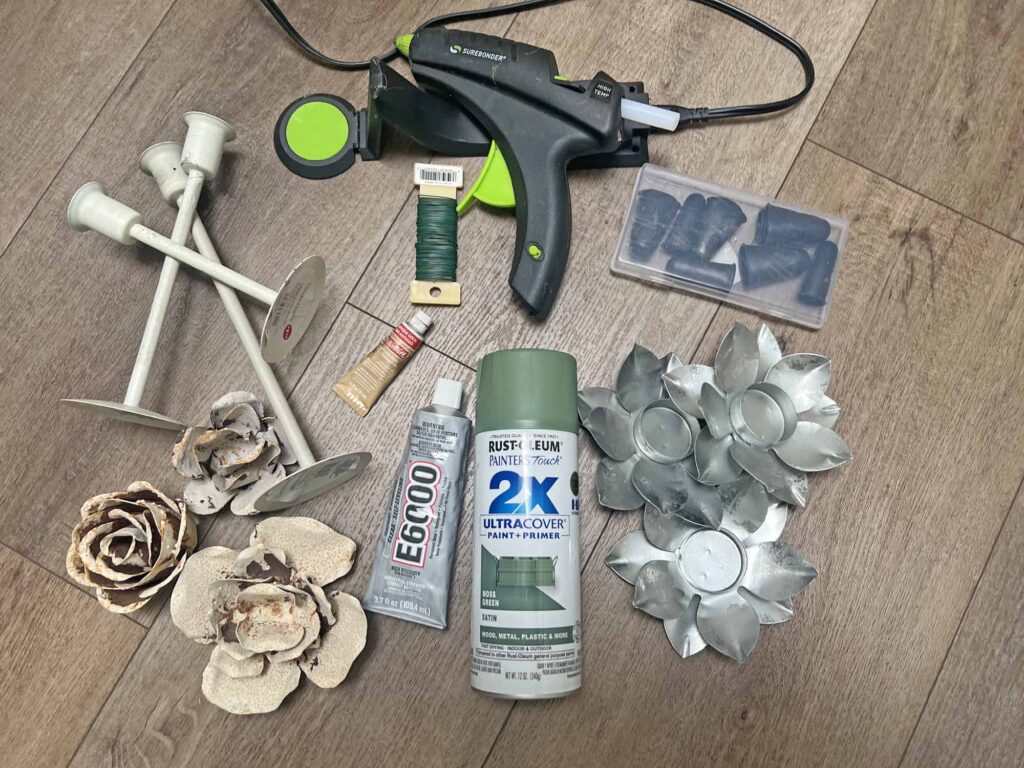 Learn How to Easily DIY the Floral Metal Tole Look: Anthropologie Inspired - supplies