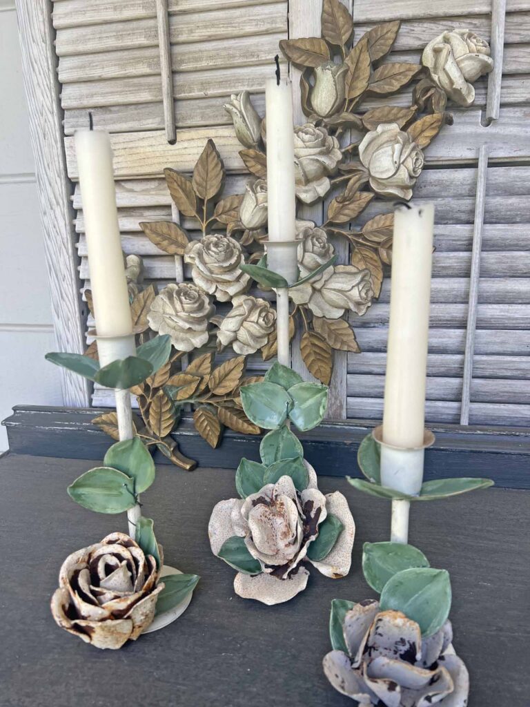 Learn How to Easily DIY the Floral Metal Tole Look: Anthropologie Inspired roses