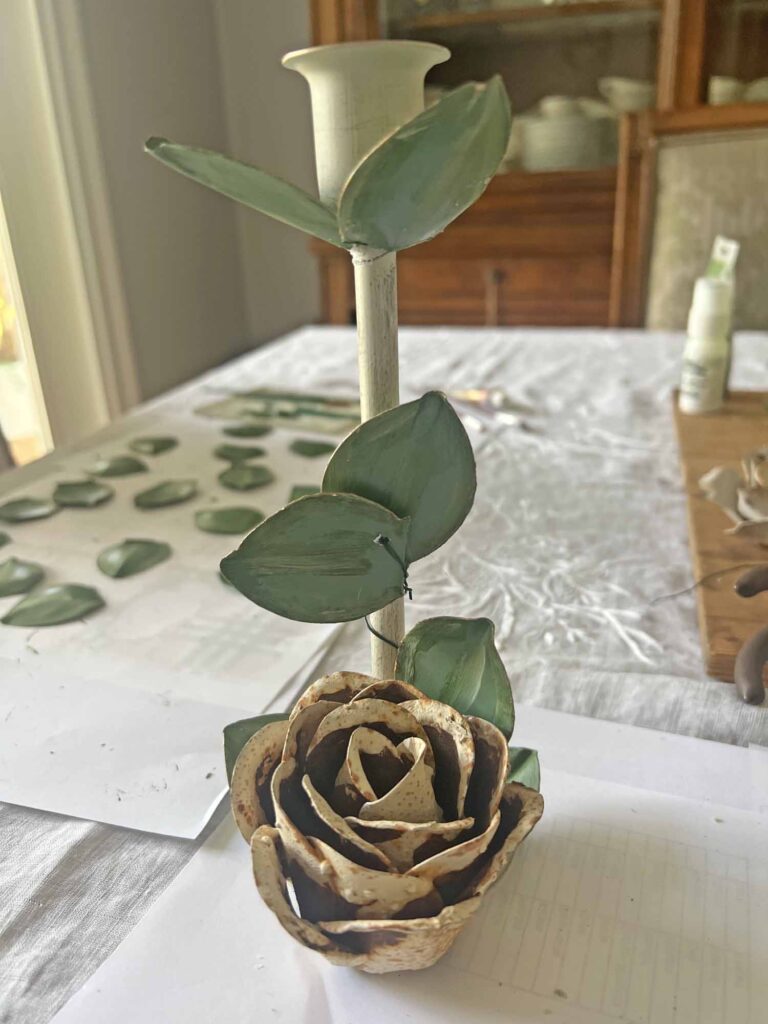 Learn How to Easily DIY the Floral Metal Tole Look: Anthropologie Inspired Voila!