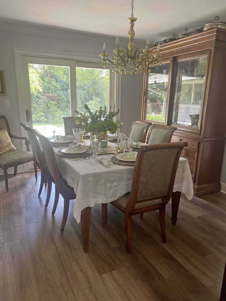how to set a vintage inspired spring table full dining room