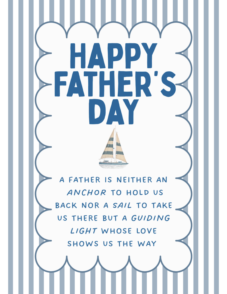 Free Personalized Father's Day Printables: Print at Home (Easy, Affordable & Heartfelt) Card