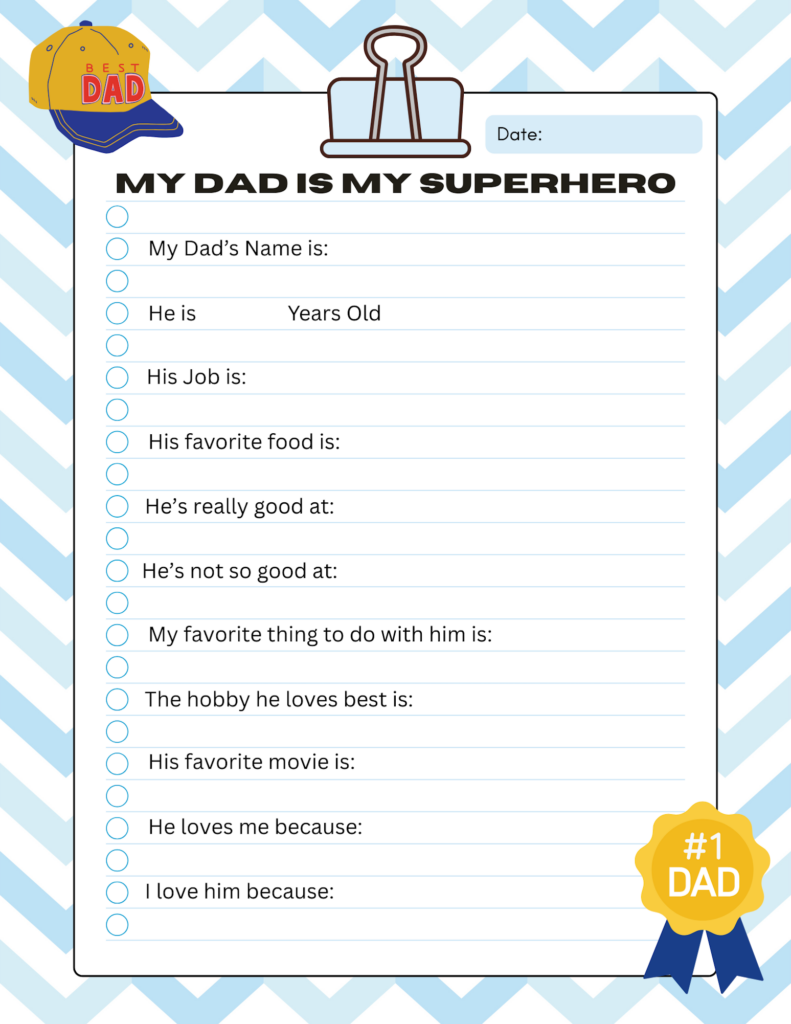 Free Personalized Father's Day Printables: Print at Home (Easy, Affordable & Heartfelt) - Quiz