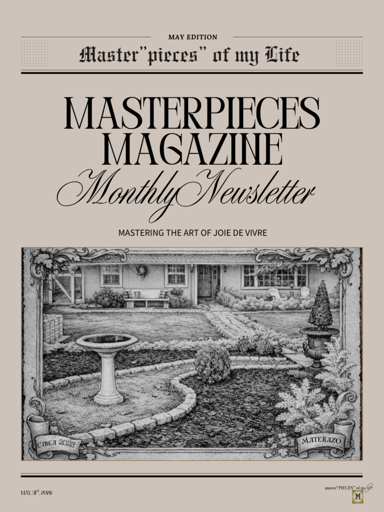 Masterpieces Magazine Newsletter May 2026