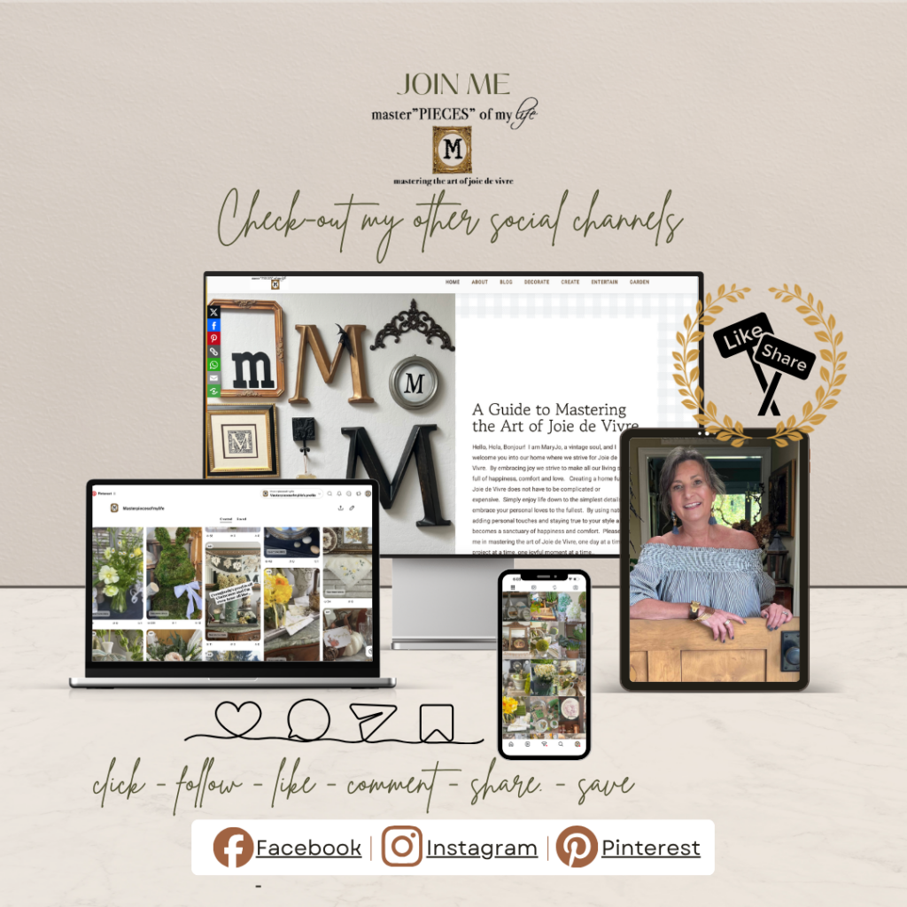 Social Media Channels for Masterpieces of my Life blog