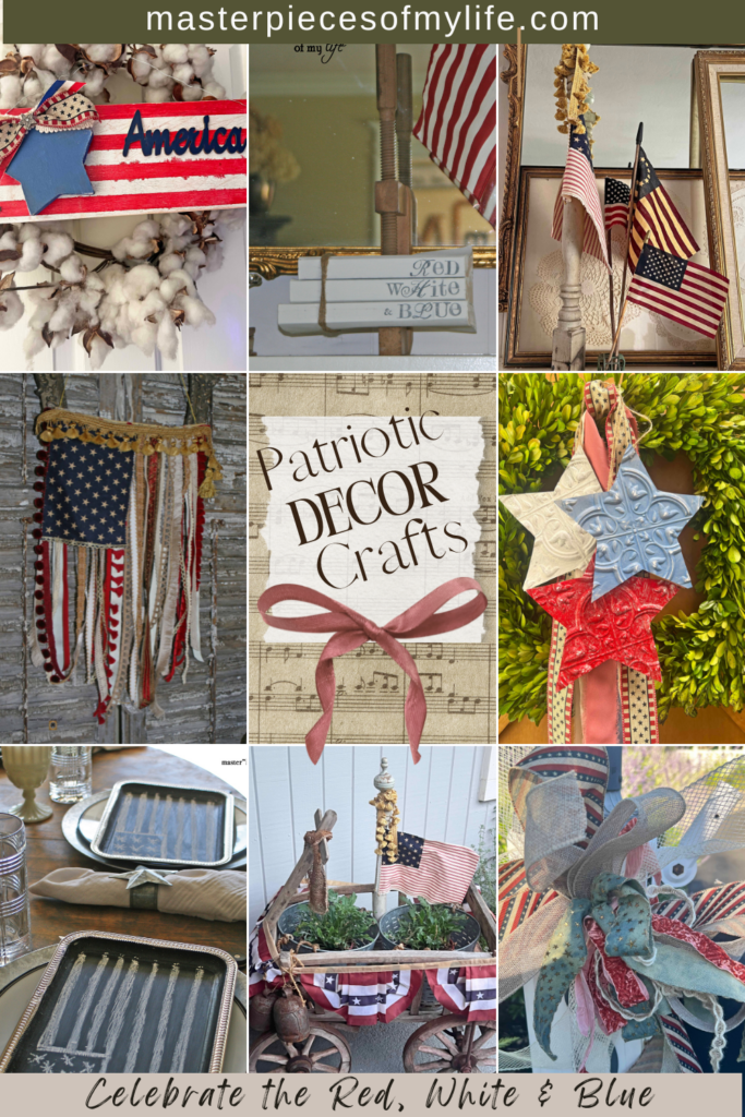 charming patriotic decor crafts to celebrate the red, white and blue Pinterest