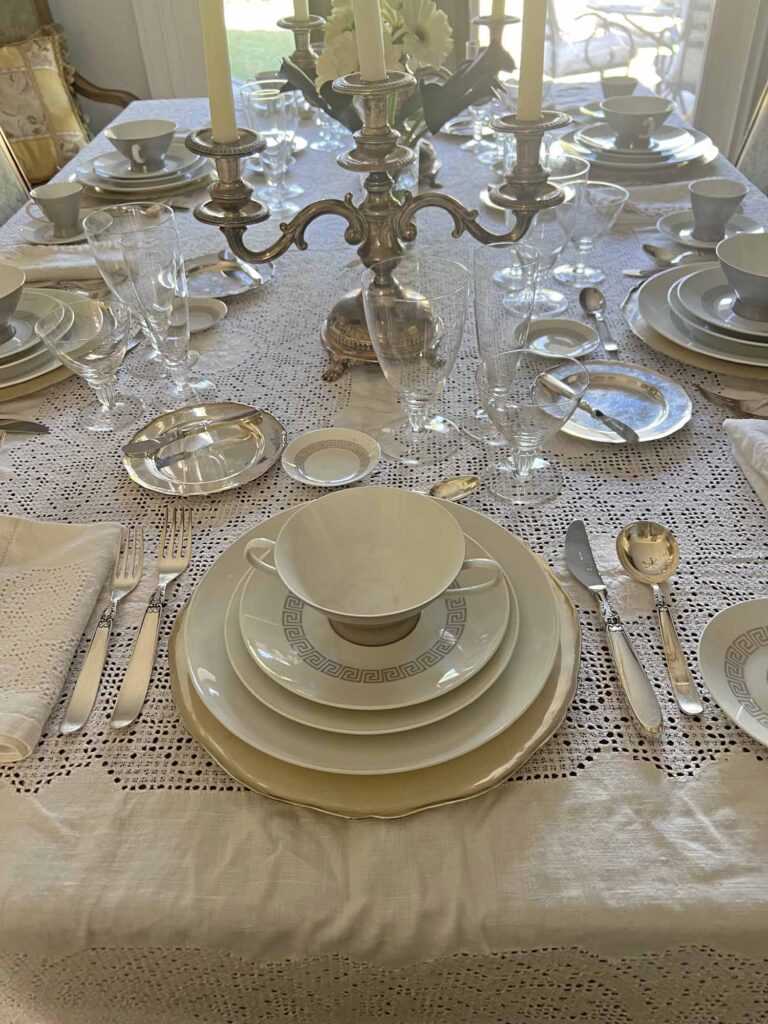 How to Set a Classic Legacy Honored Dining Table entire table