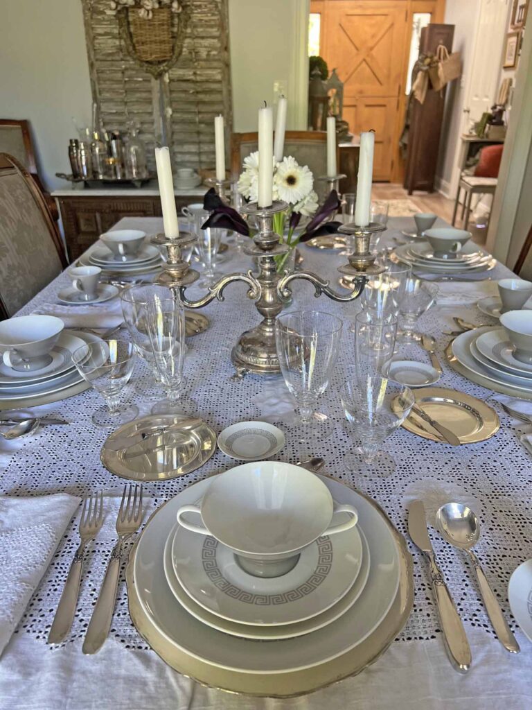How to Set a Classic Legacy Honored Dining Table place setting details full table
