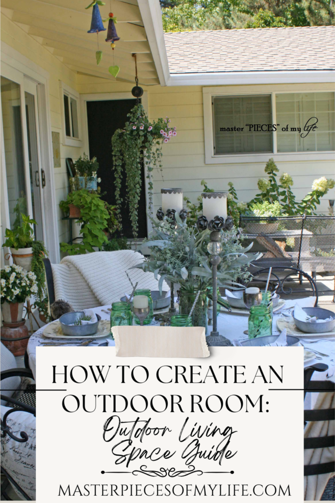 How to create an Outdoor Room: Outdoor living Space Guide Four Seasons Interior Design Summer Hop Pinterest