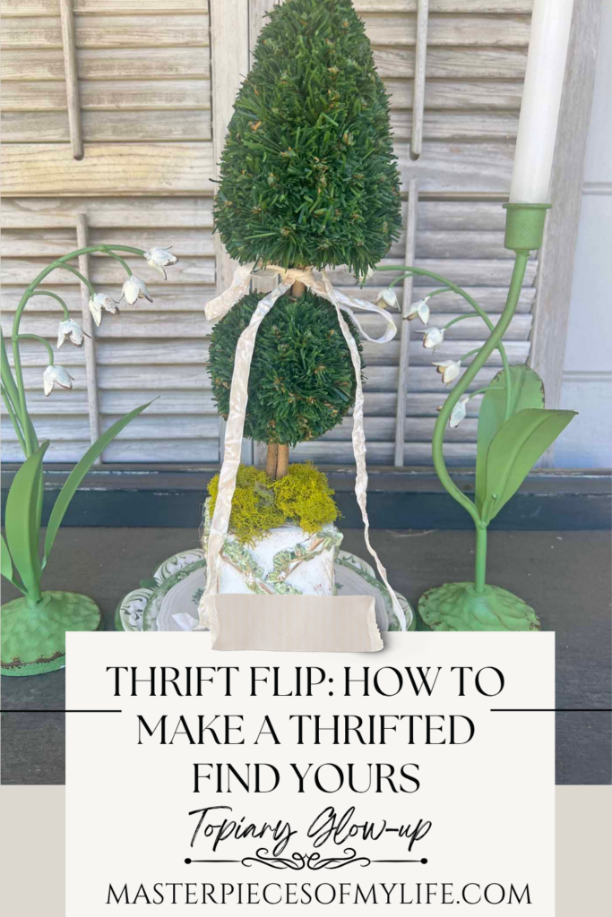 Thrift flip: How to make a thrifted find yours - Topiary Glow-up Pinterest